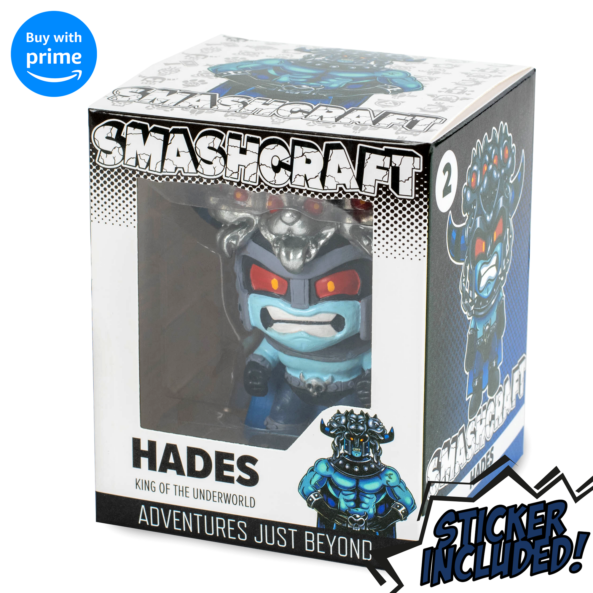 Smashcraft Hades collectors box, with back story and memorabilia Greek character sticker