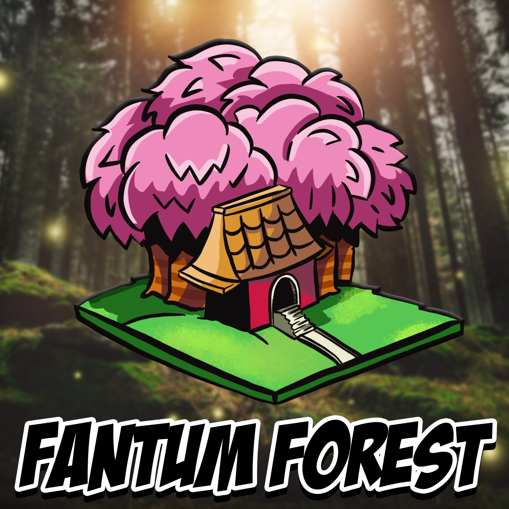 Fantum Forest in Smashcraft's Planet Future Zero, filled with mystical monsters and home to Little Red Riding Hood 